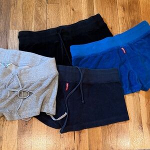 Set of Four HardTail Girls Junior sz XL terry cloth shorts